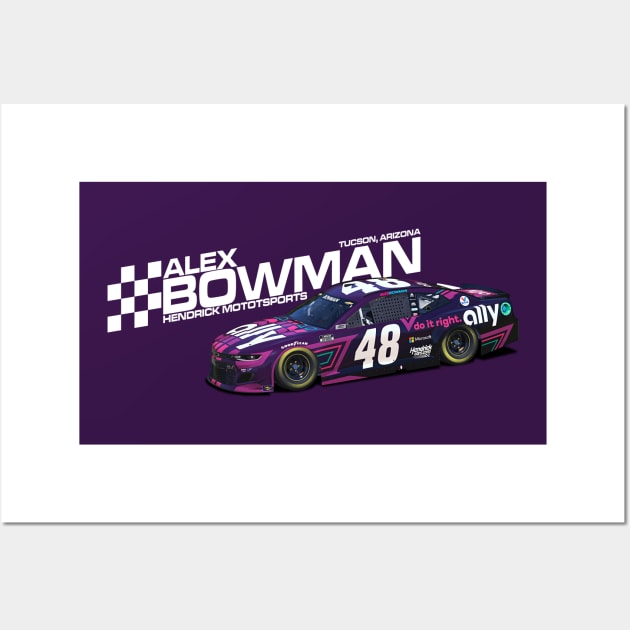 Alex Bowman 2021 Wall Art by Sway Bar Designs